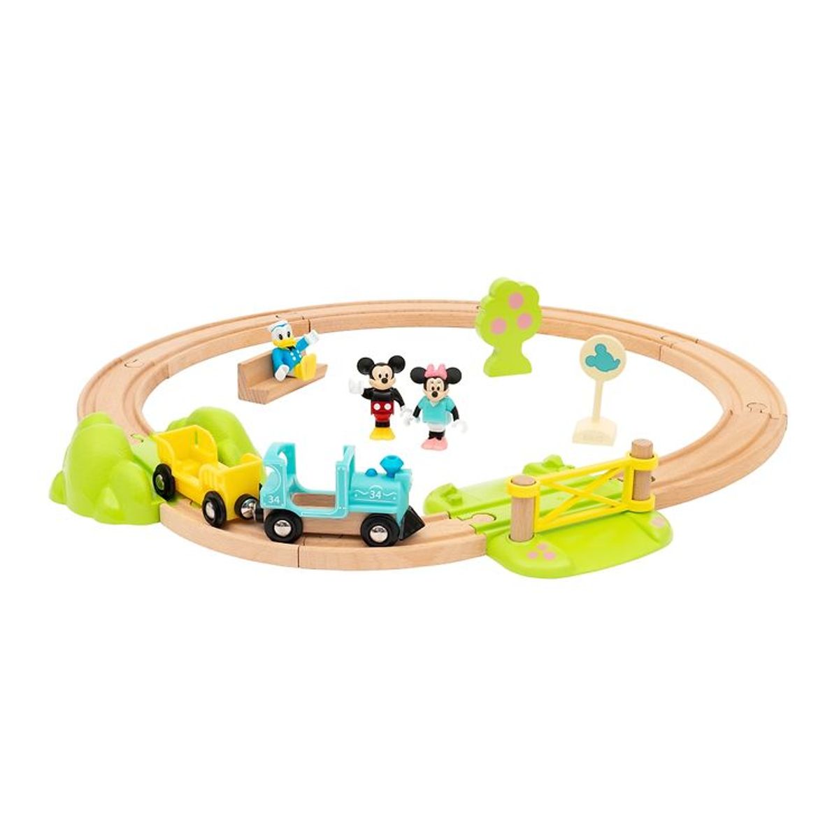 BRIO Togbanesæt - 18 dele - Mickey Mouse 32277