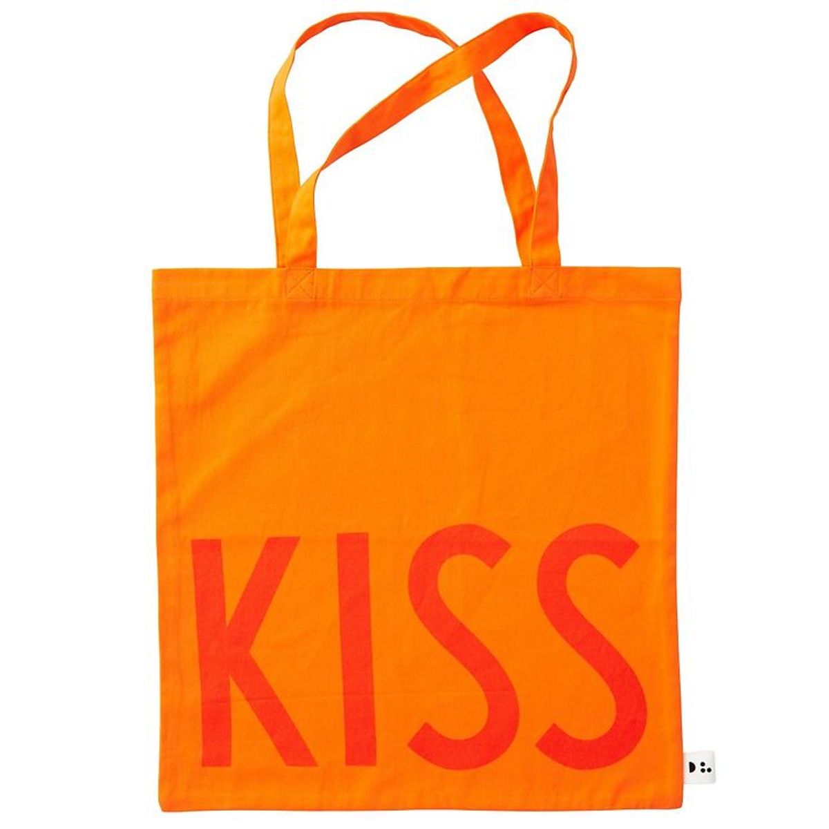 Design Letters Shopper - Kiss - Orange