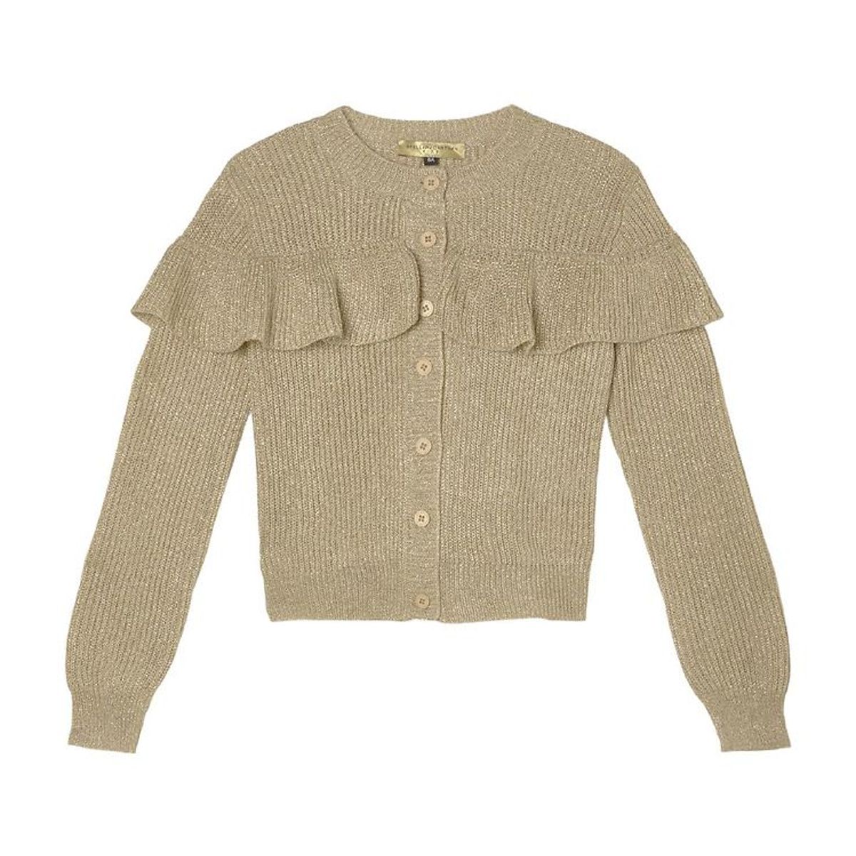 Stella McCartney Kids Cardigan - Strik - Beige/Guld