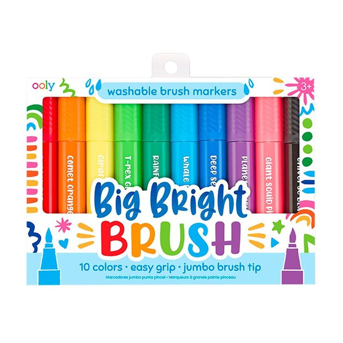 Ooly Jumbo Tusher - Big Bright Brush - 10 Stk - Multifarvet