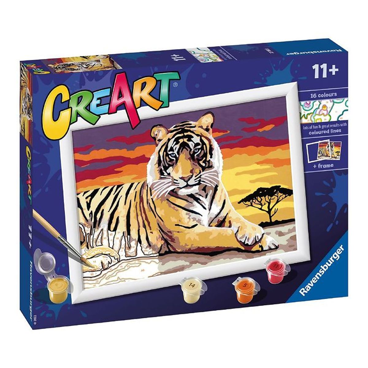 Ravensburger CreArt Malesæt - Majestic Tiger