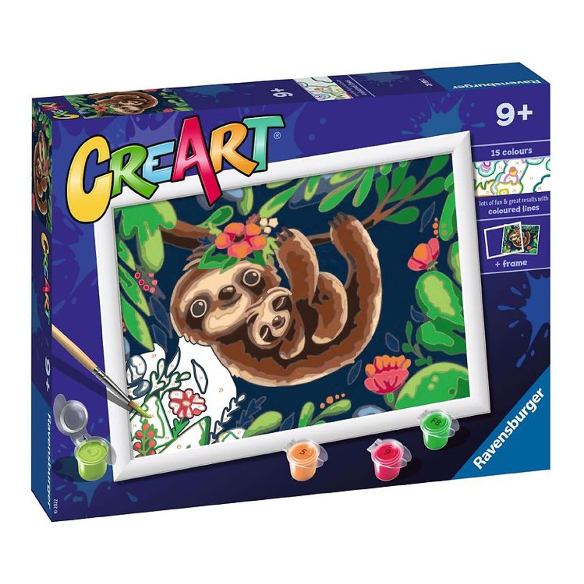 Ravensburger CreArt Malesæt - Sweet Sloths