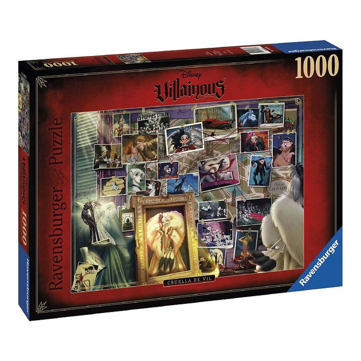 Ravensburger Puslespil - 1000 Brikker - Villainous - Cruella De