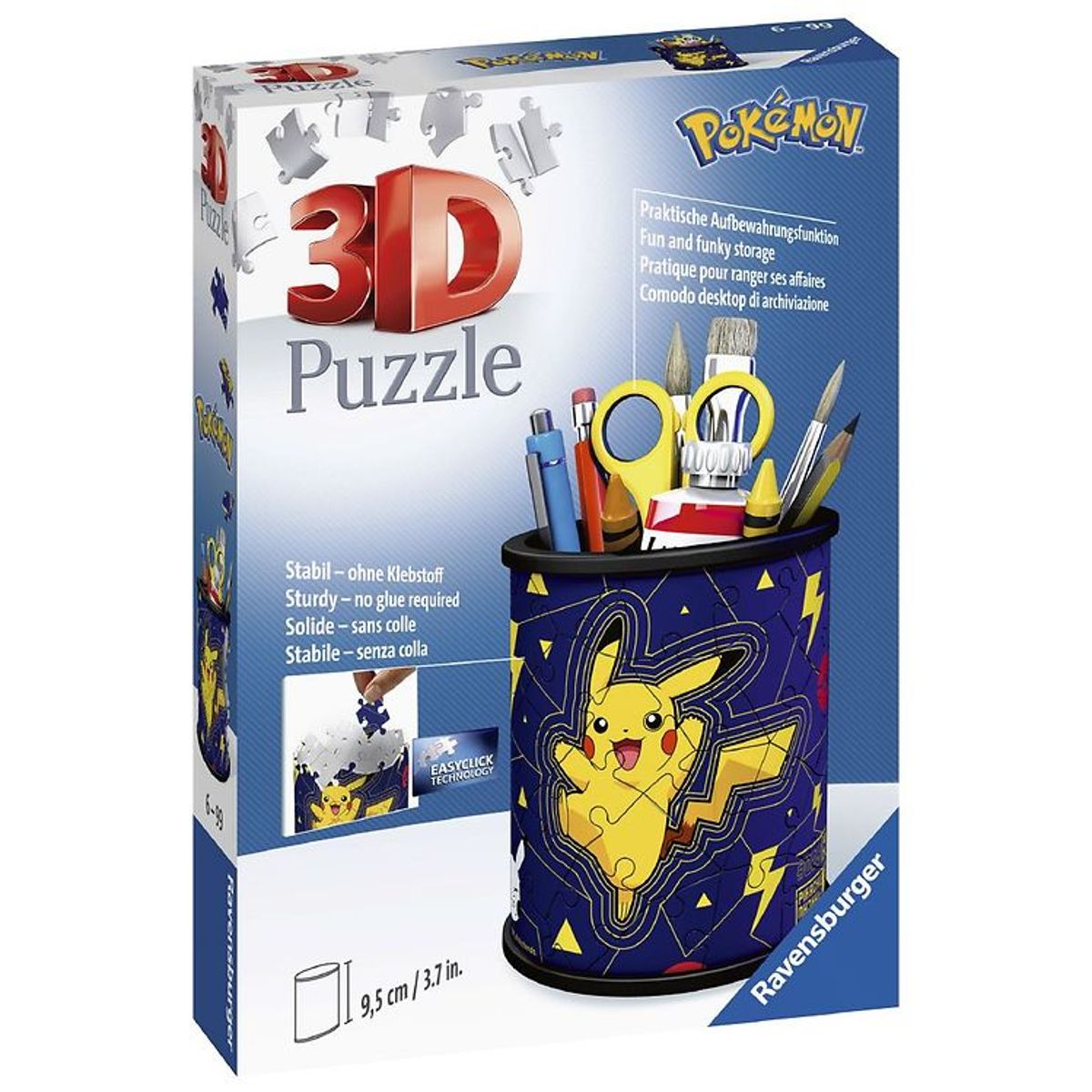 Ravensburger 3D Puslespil - 54 Brikker - Pokémon Pencil Cup