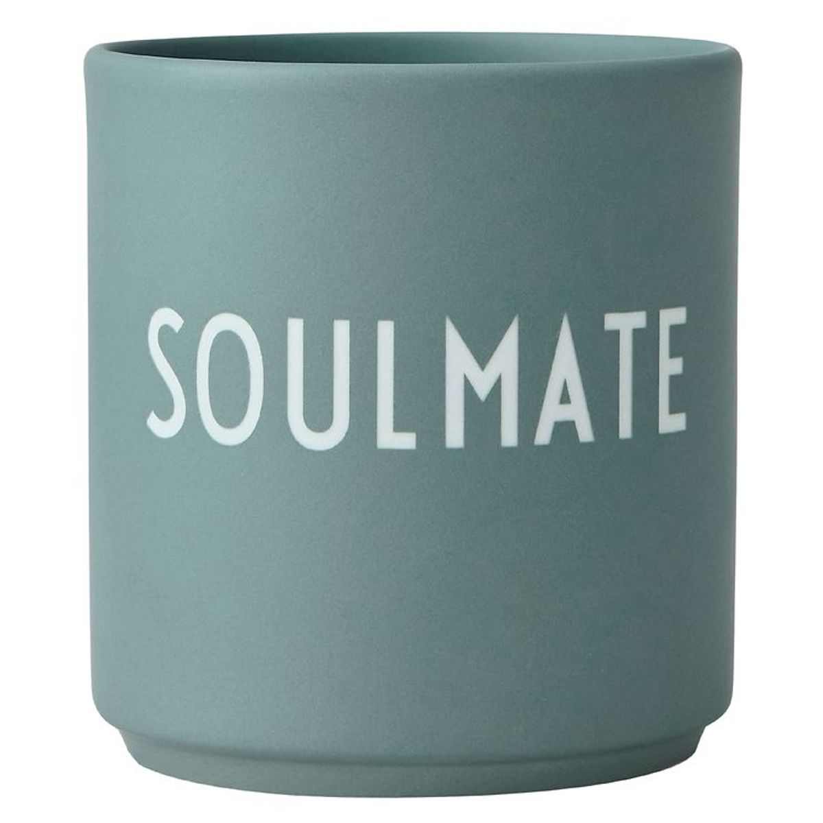 Design Letters Kop - Favourite Cups - Soulmate - Støvet Grøn