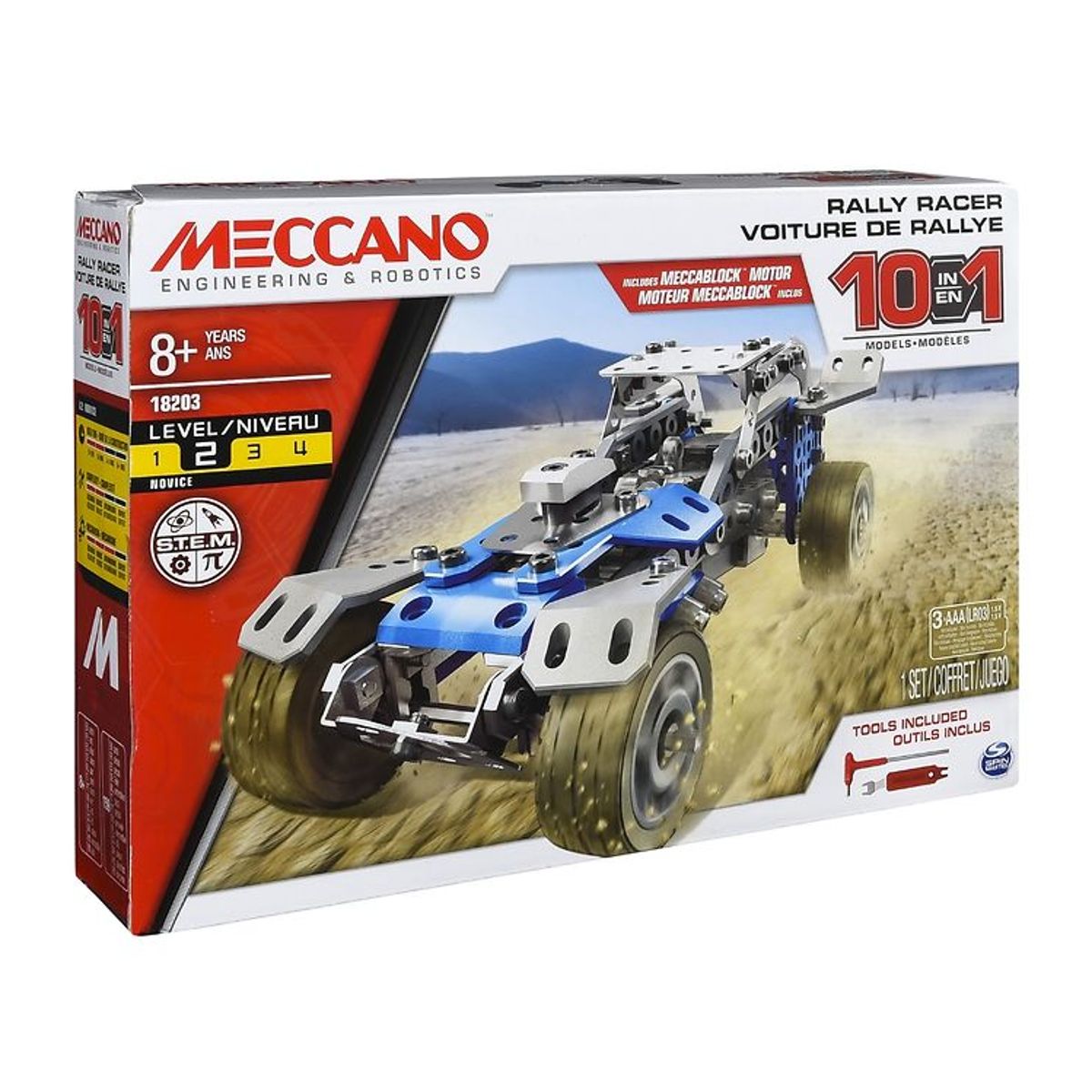 Meccano Byggesæt - 10 i 1 - Rally Racer