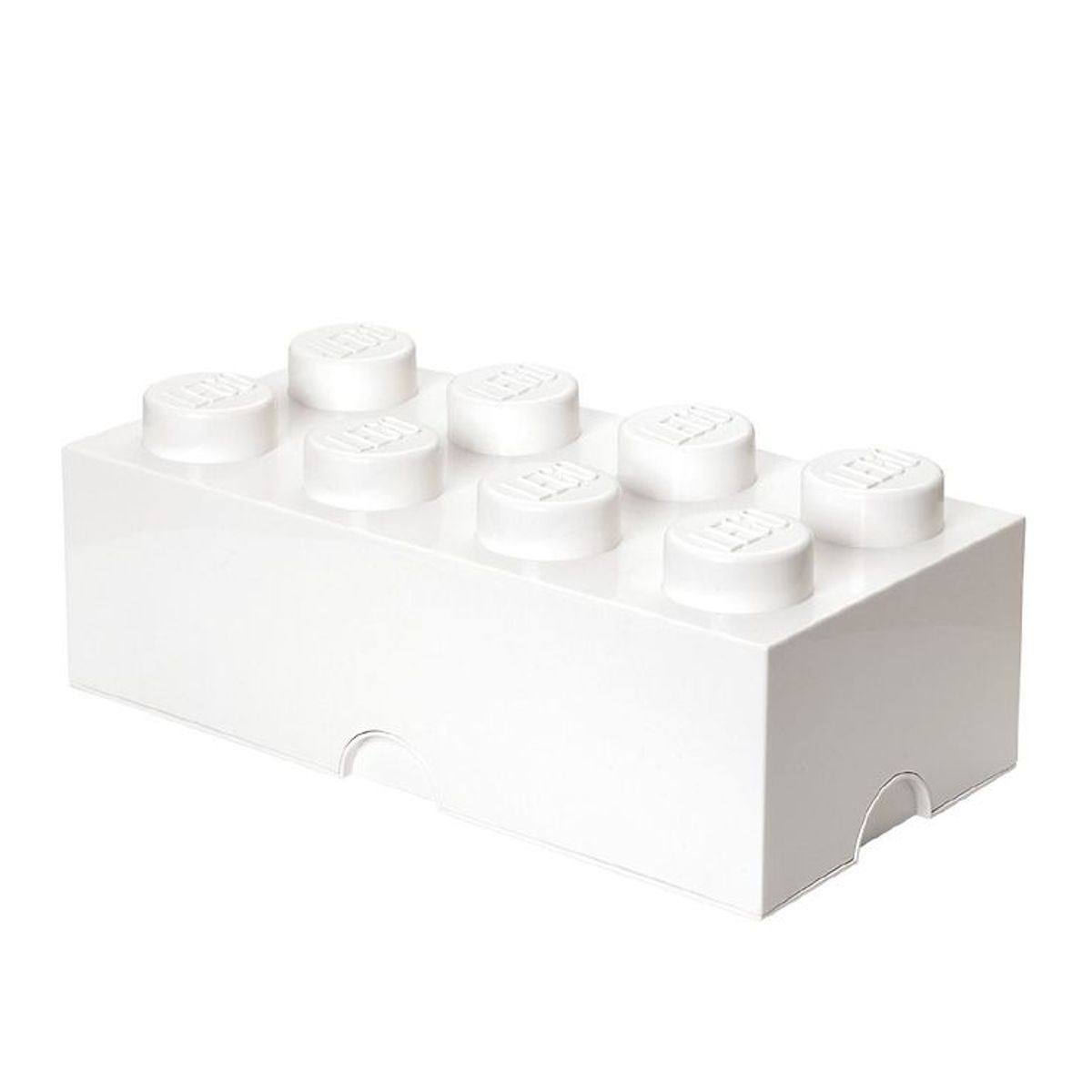 LEGO ® Storage Opbevaringsboks - 8 Knopper - 50x25x18 - Hvid