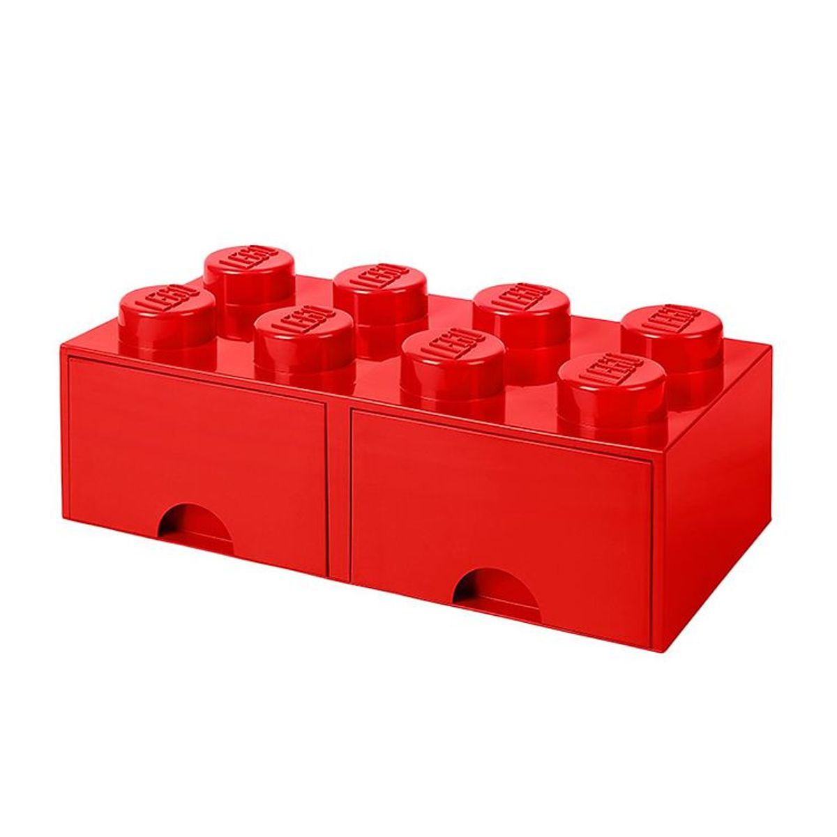 LEGO ® Storage Opbevaringsskuffe - 8 Knopper - 50x25x18 - Rød