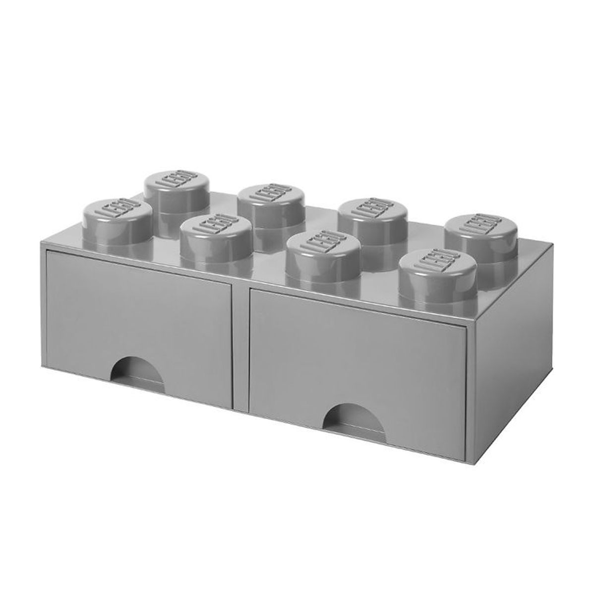 LEGO ® Storage Opbevaringsskuffe - 8 Knopper - 50x25x18 - Grå