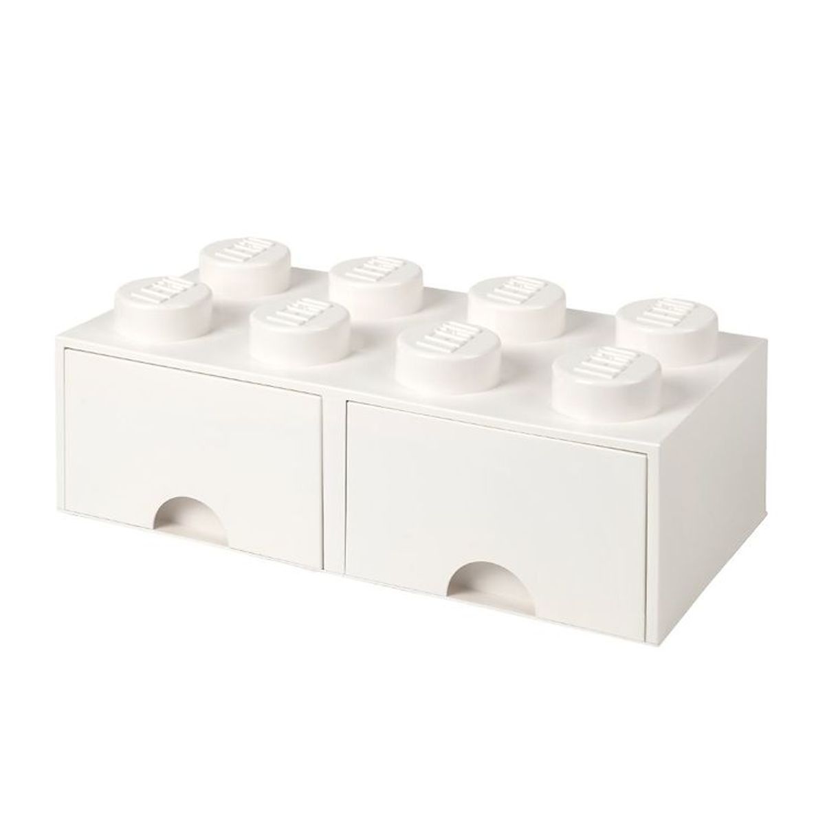 LEGO ® Storage Opbevaringsskuffe - 8 Knopper - 50x25x18 - Hvid