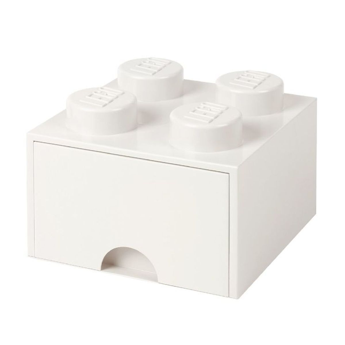 LEGO ® Storage Opbevaringsskuffe - 4 Knopper - 25x25x18 - Hvid