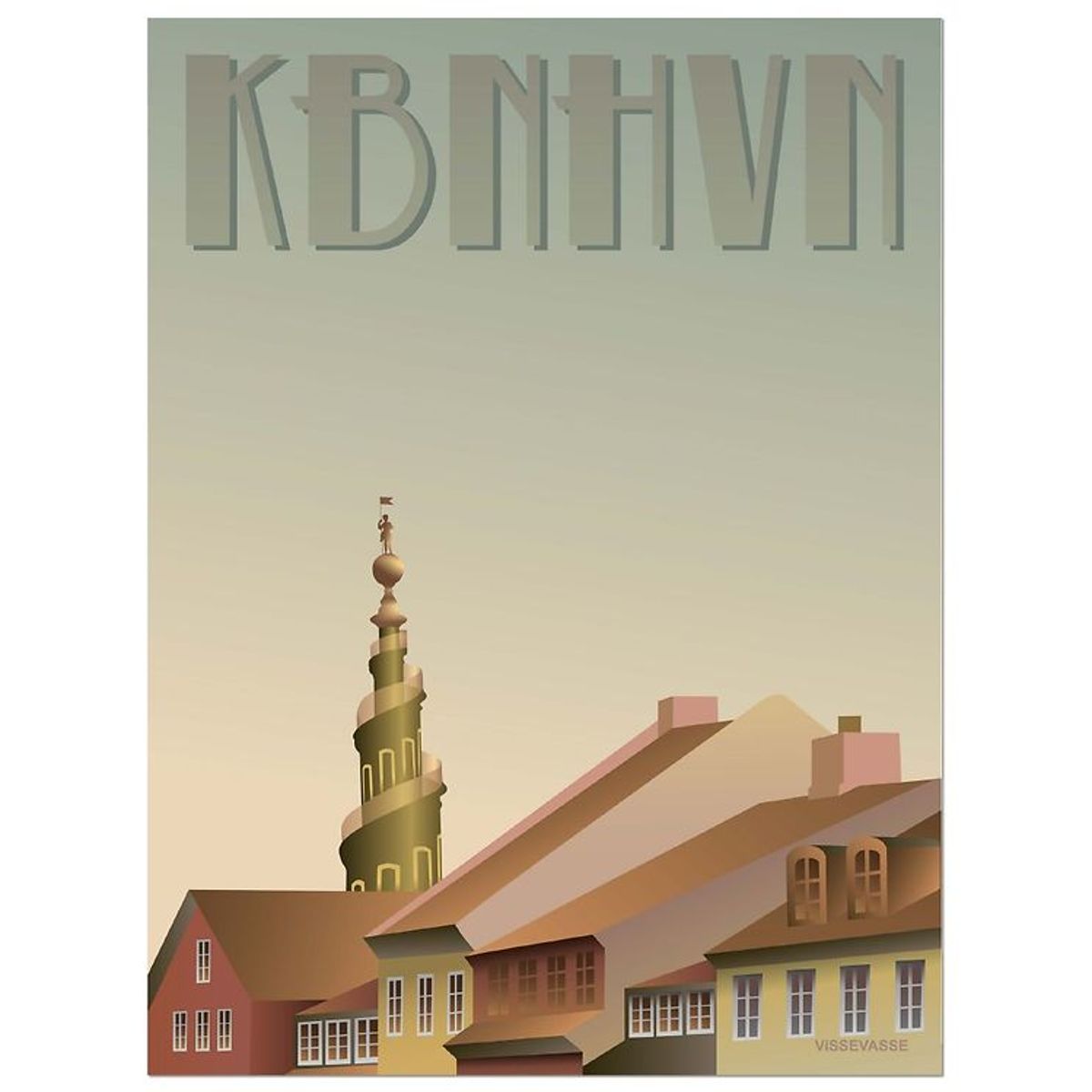 Vissevasse Plakat - 50x70 - København - Christianshavn