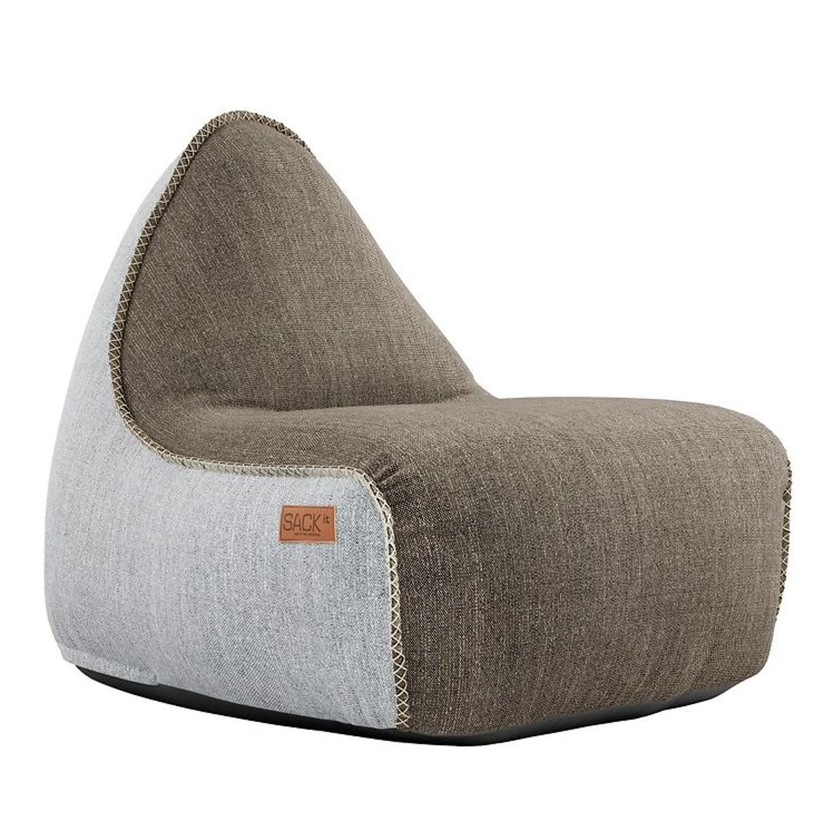 SACKit Sækkestol - Cobana Lounge Chair - 96x80x70 cm - Brun/Hvid