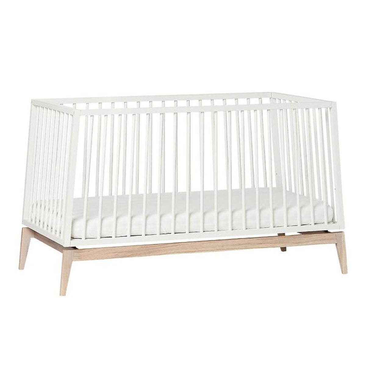 Leander Luna Babyseng - 140x70 - Hvid/Eg