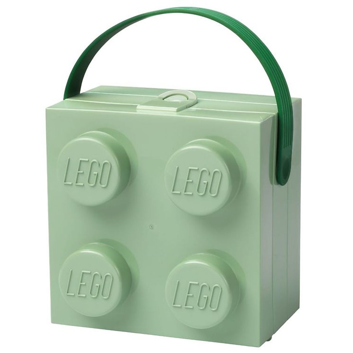 LEGO ® Storage Madkasse - 11,5x15,5x15,8 - 4 Knopper - Sand Green