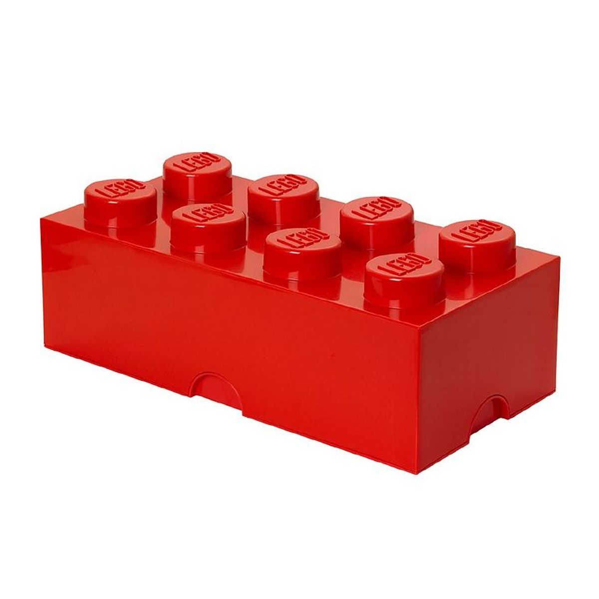 LEGO ® Storage Madkasse - 7,5x20x10 cm - 8 Knopper - Bright Red