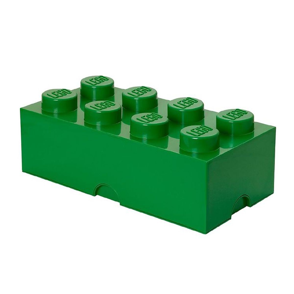 LEGO ® Storage Madkasse - 7,5x20x10 cm - 8 Knopper - Dark Green