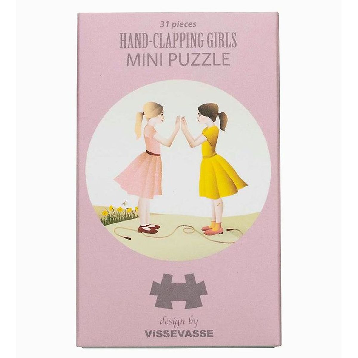 Vissevasse Puslespil - Mini - 11x11 cm - Hand-Clapping Girls