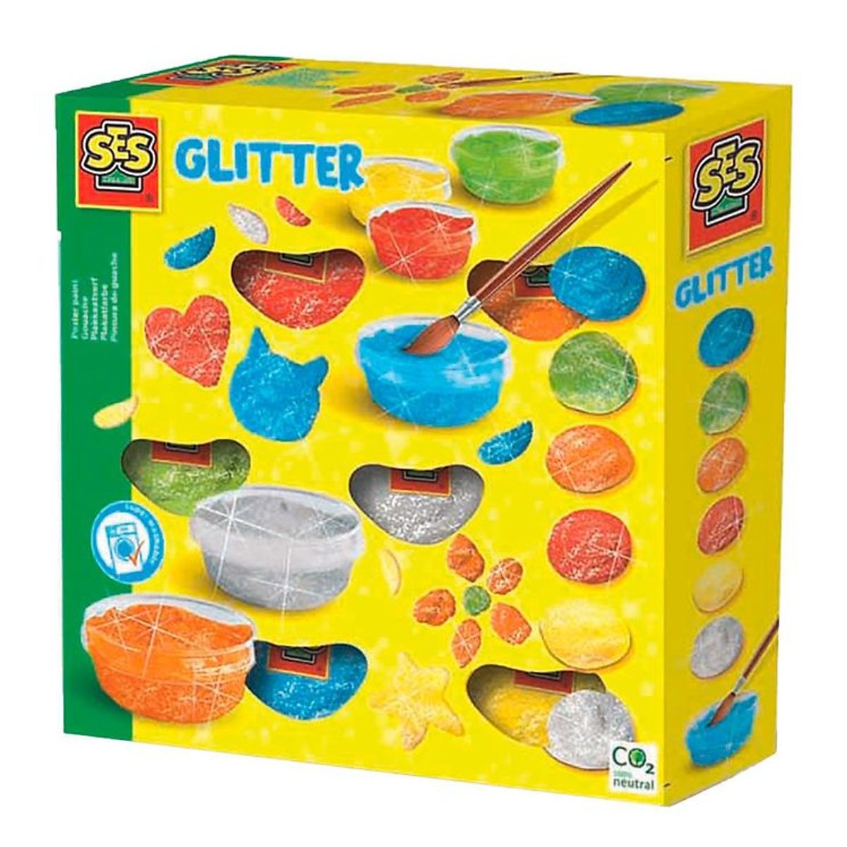 SES Creative Plakatfarver - 6x45 ml - Glimmer