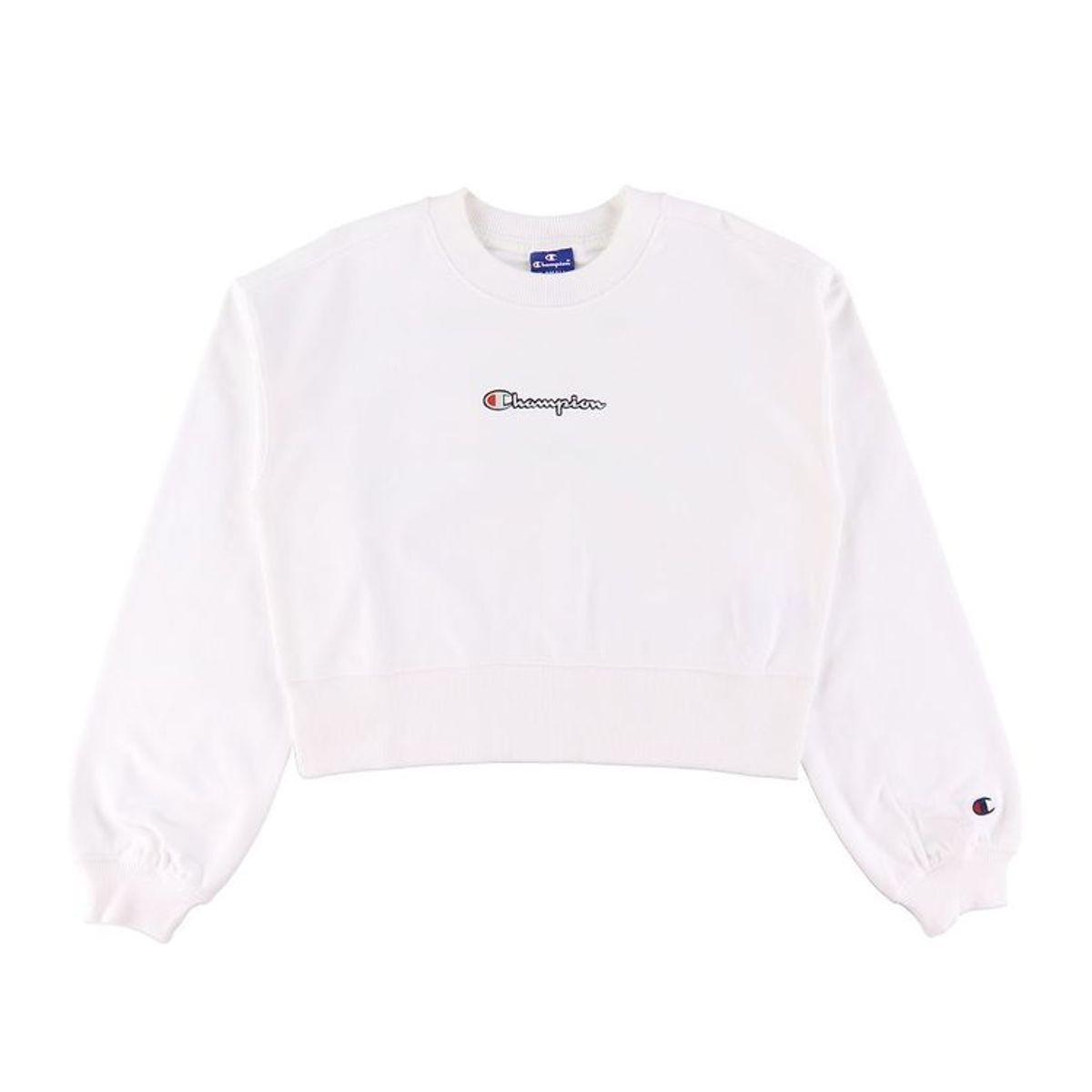 Champion Fashion Sweatshirt - Cropped - Hvid m. Logo