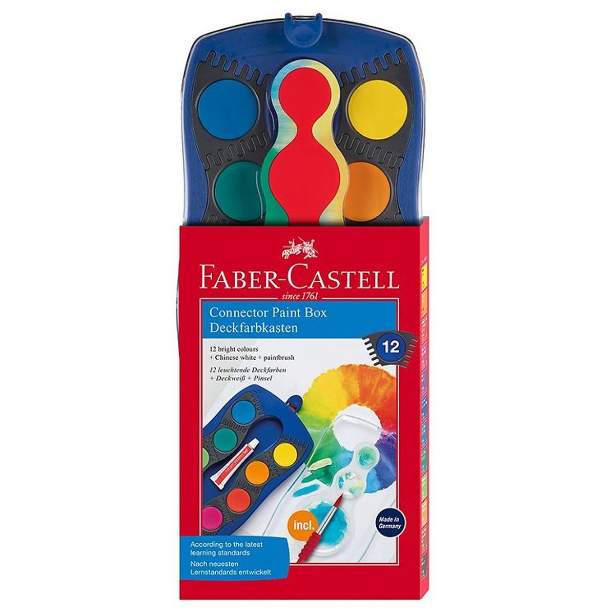 Faber-Castell Vandfarve - Connector - 12 Farver