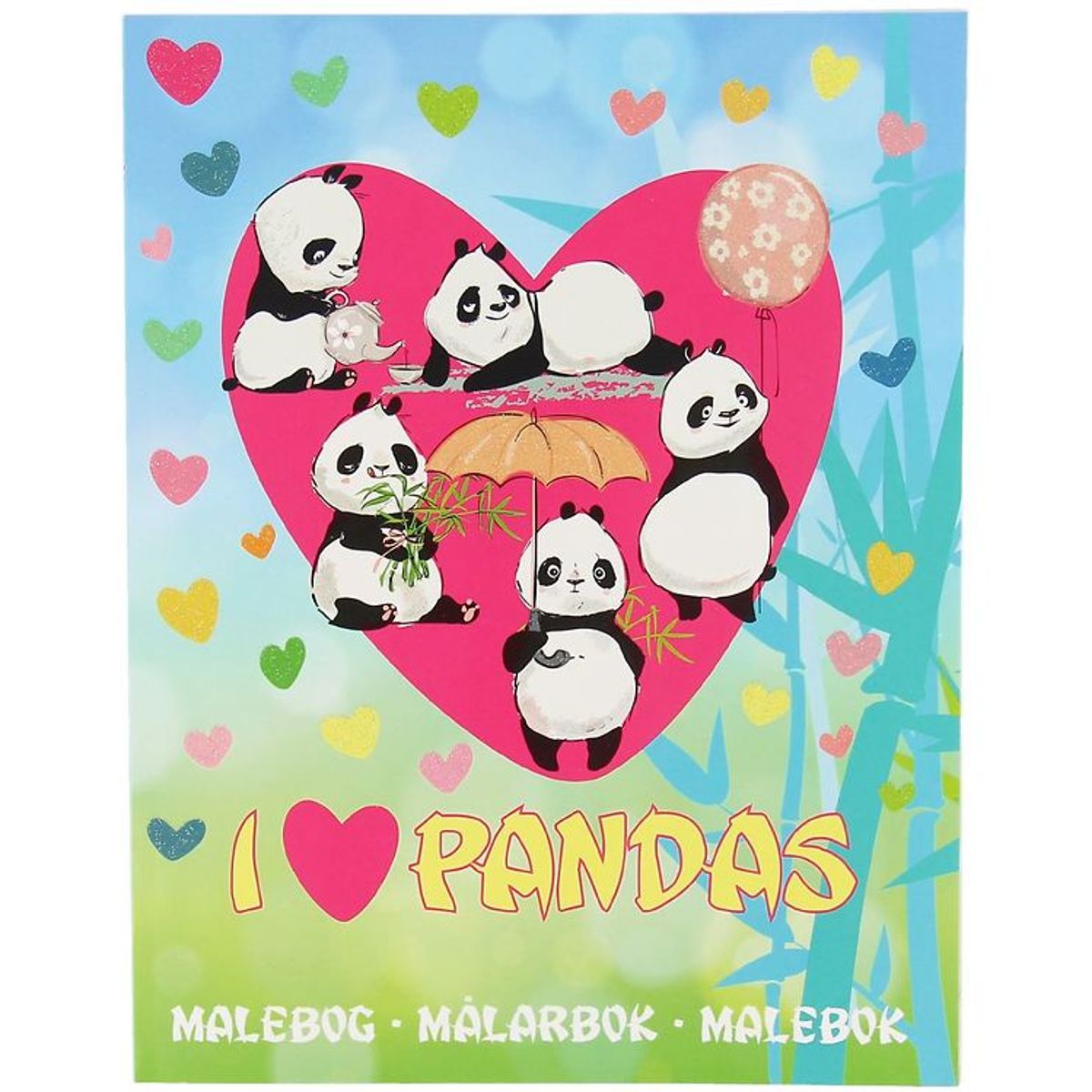 Karrusel Forlag Malebog - I Love Pandas