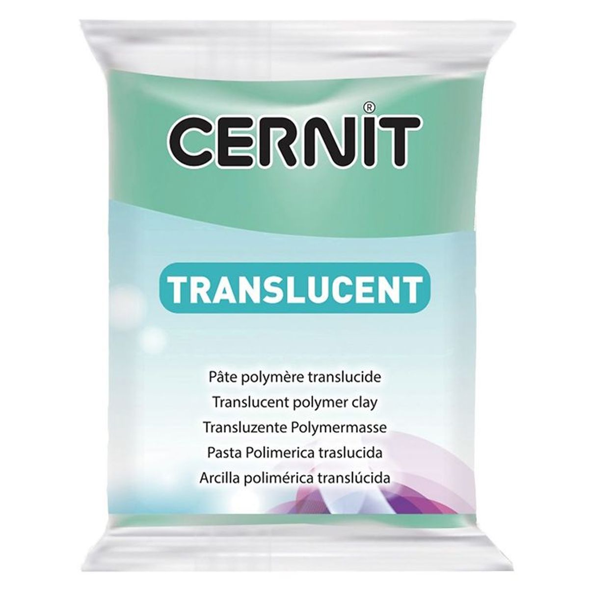 Cernit Polymer Ler - Transparent - Smaragd Grøn