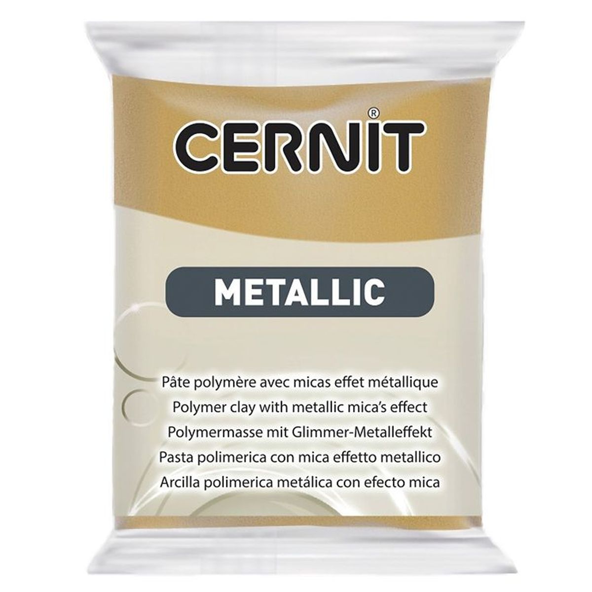 Cernit Polymer Ler - Metallic - Mørk Guld