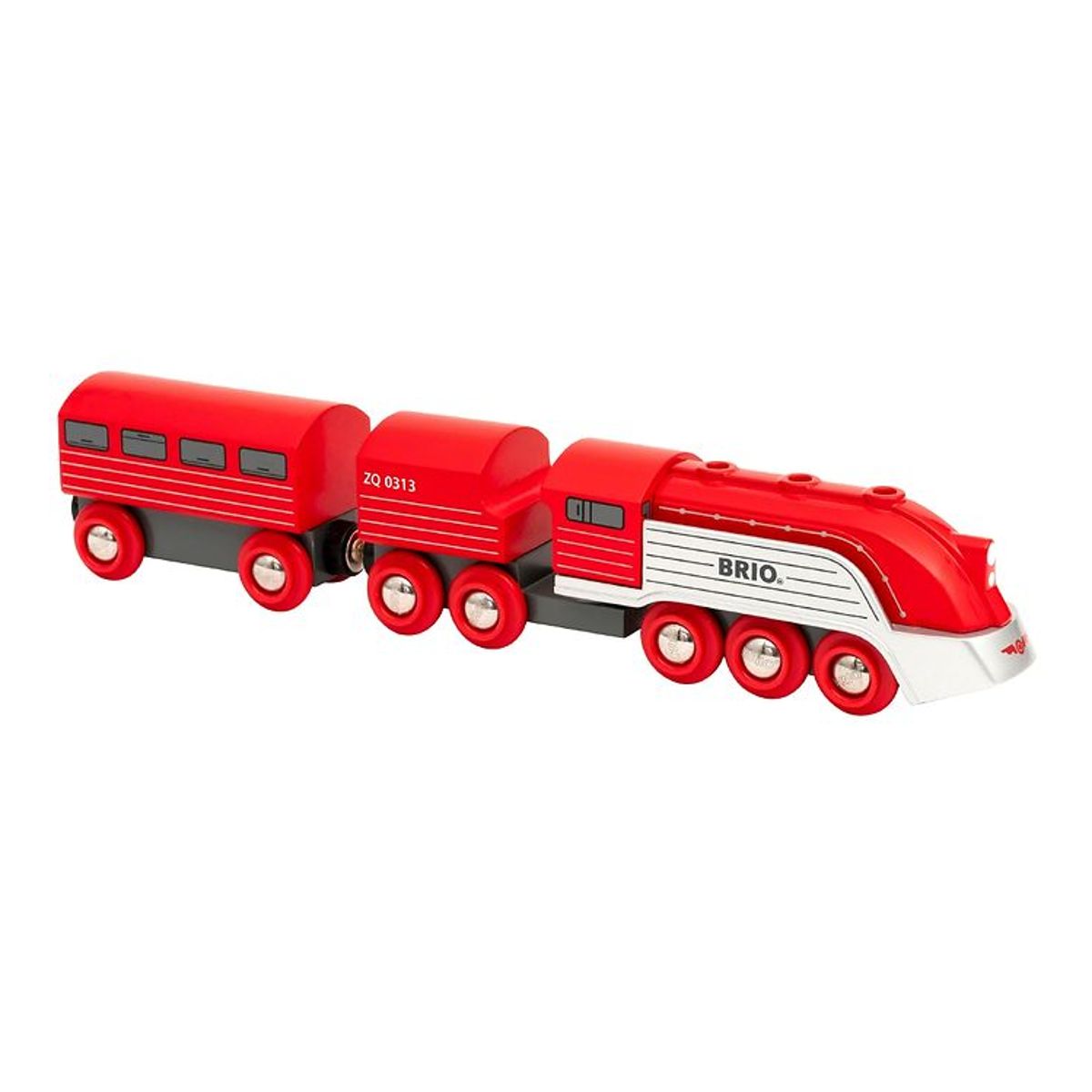 BRIO World Strømlinet Tog - 3 dele - Rød 33557