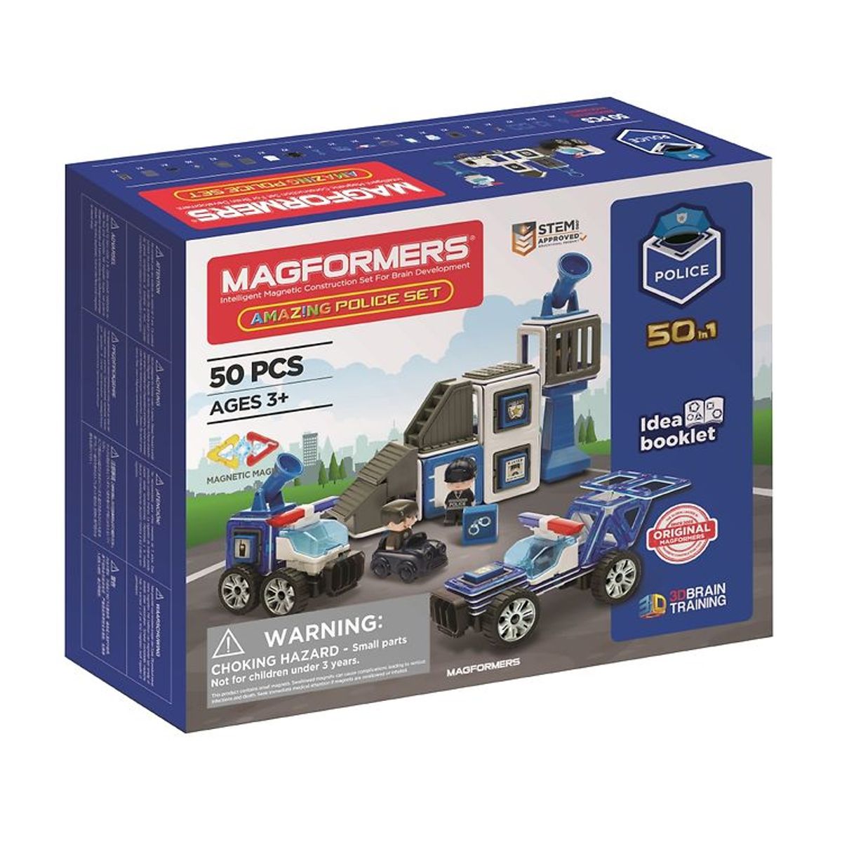 Magformers Amazing Politi Sæt - 50 dele