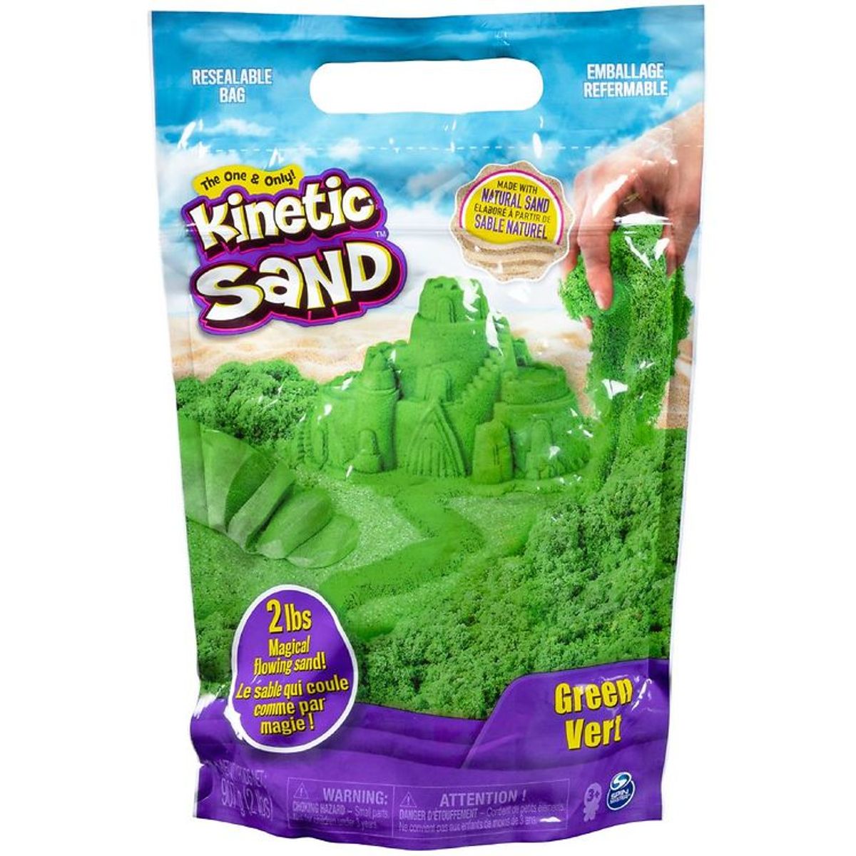 Kinetic Sand Strandsand - 900 gram - Green