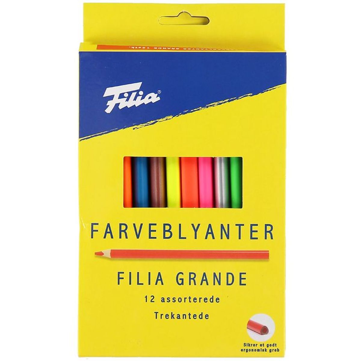 Filia Farveblyanter - Grande - 12 stk - Multifarvet