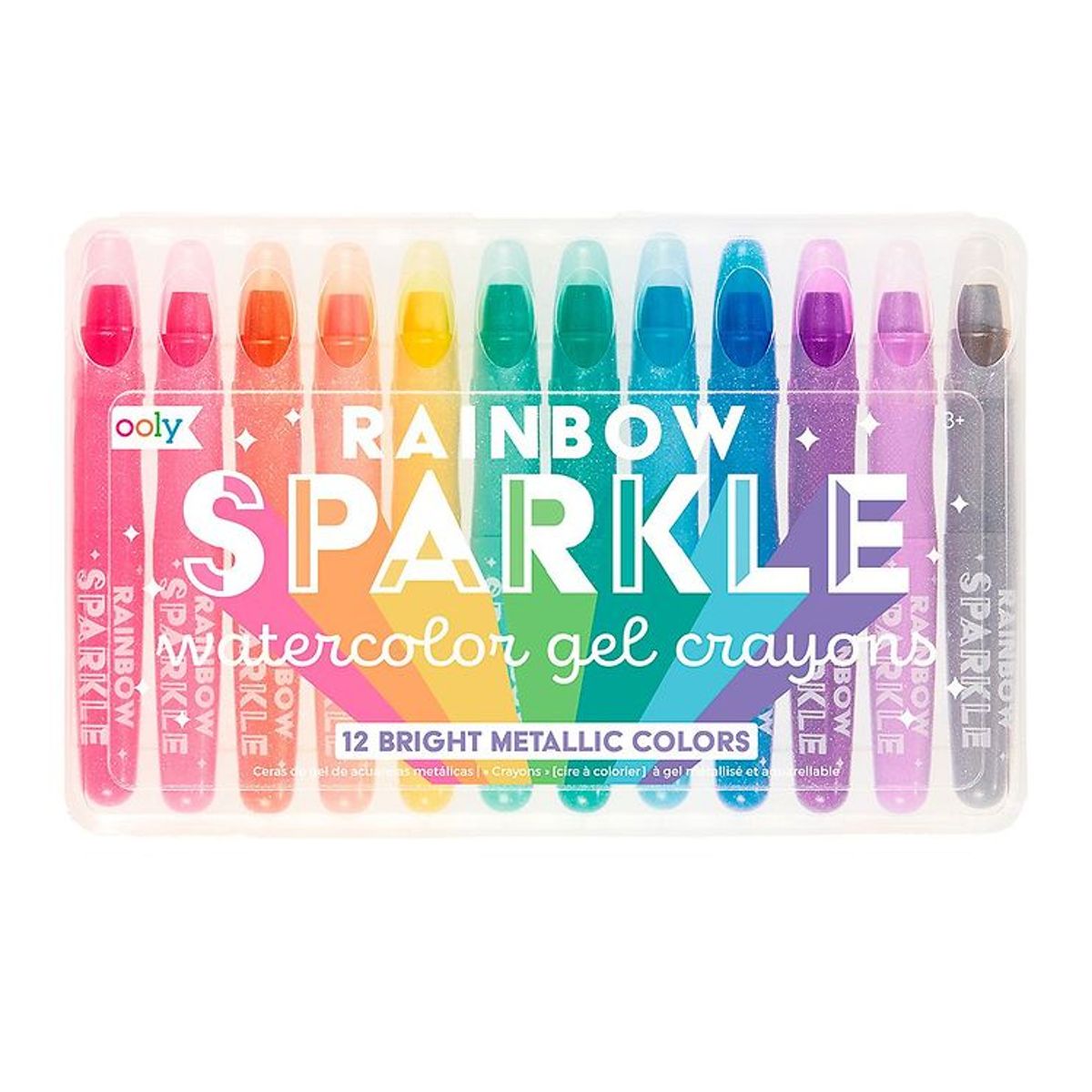 Ooly Farvekridt - Vandfarve - Rainbow Sparkle - 12 stk