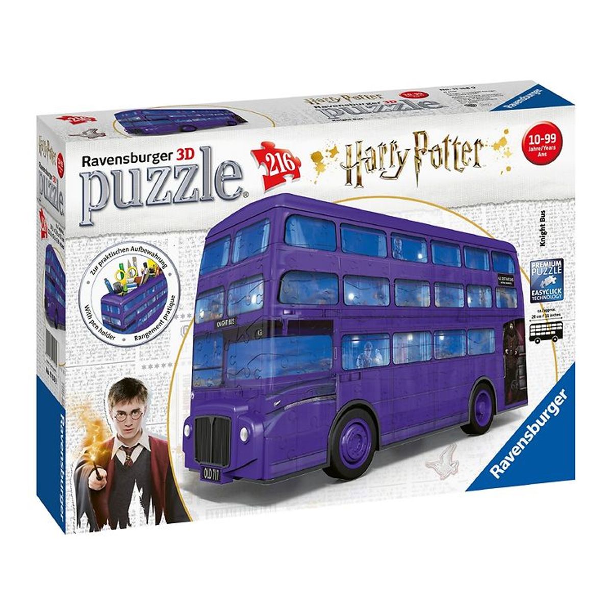 Ravensburger 3D Puslespil - 216 Brikker - Harry Potter Natbus