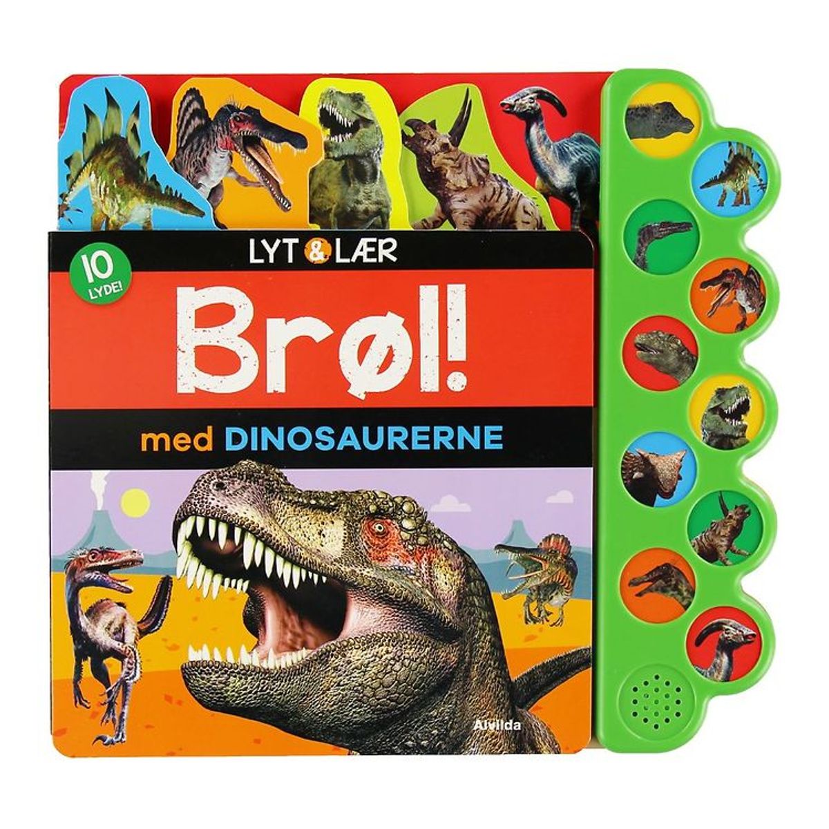 Alvilda Bog - Lyt og Lær - Brøl Med Dinosaurerne - Dansk