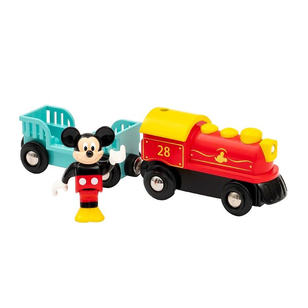 BRIO Tog m. Mickey Mouse - 17,9 cm - 3 Dele- Batteridrevet 32265