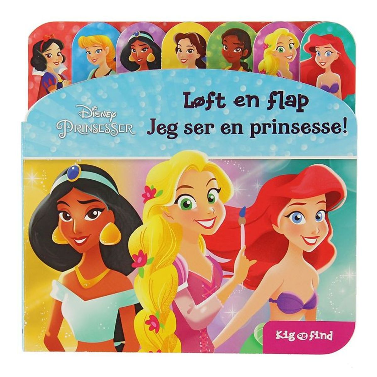 Karrusel Forlag Flapbog - Kig og Find - Disney Prinsesser - DA