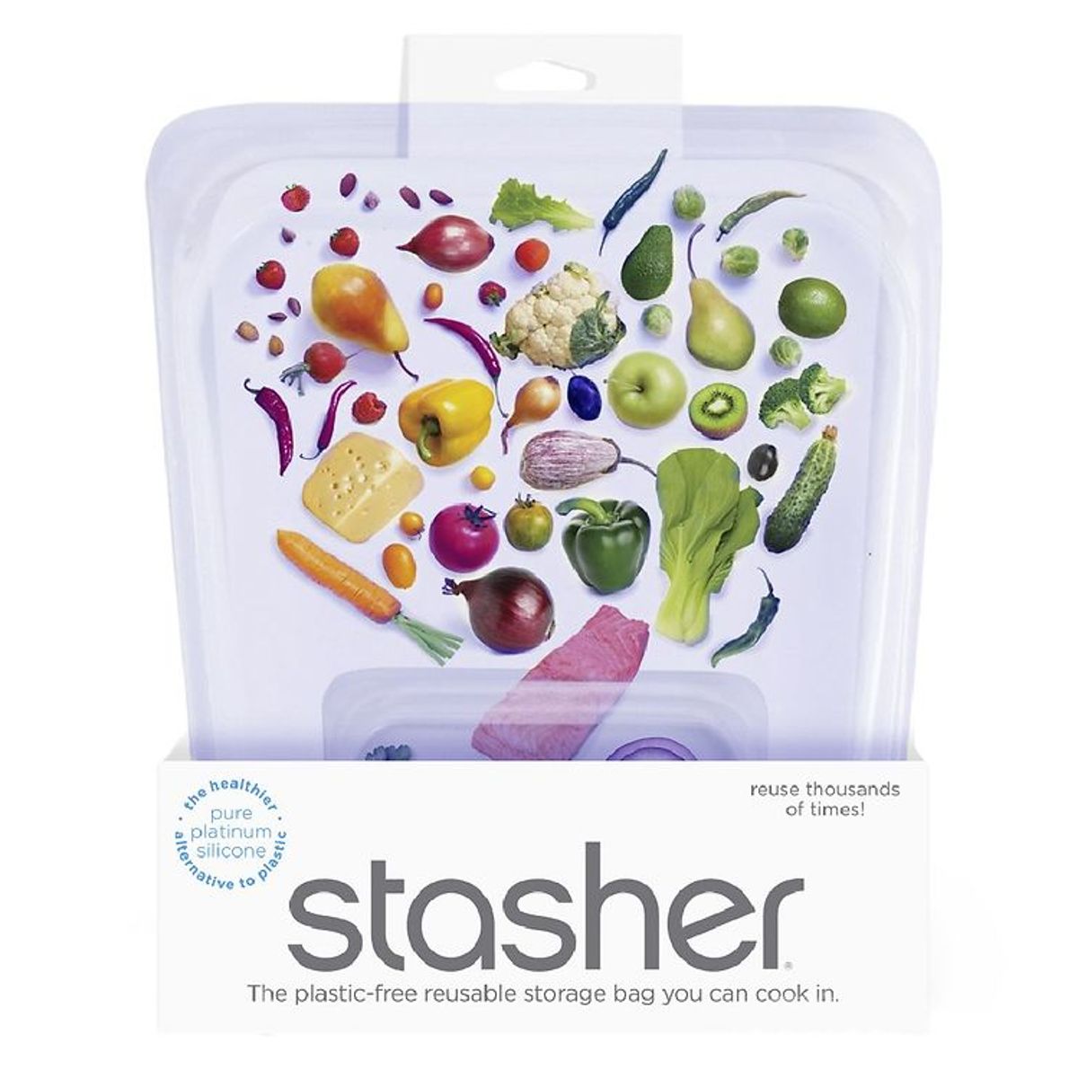 Stasher Opbevaringspose - Half Gallon - 1,92 l - Amethyst