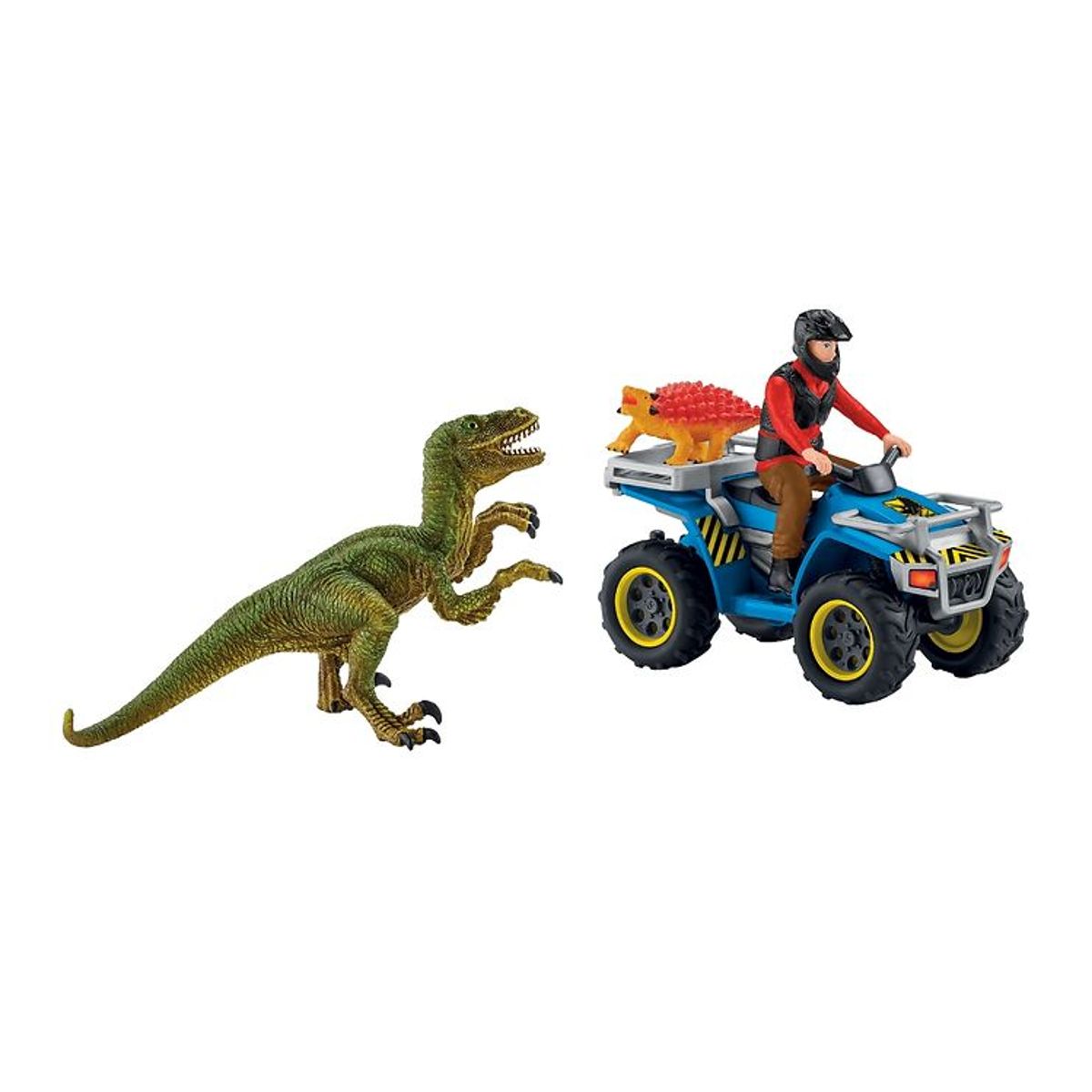 Schleich Dinosaurs - 11,5 x 6,5 cm - ATV & Velociraptor 41466