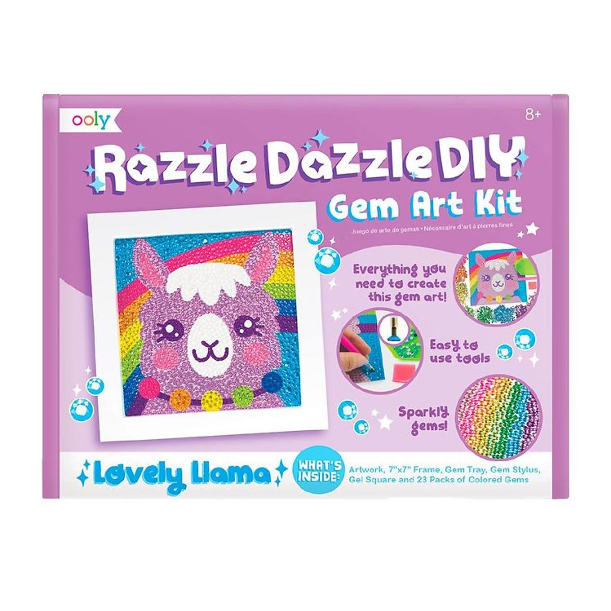 Ooly Diamanttegning - Razzle Dazzle - Lovely Llama