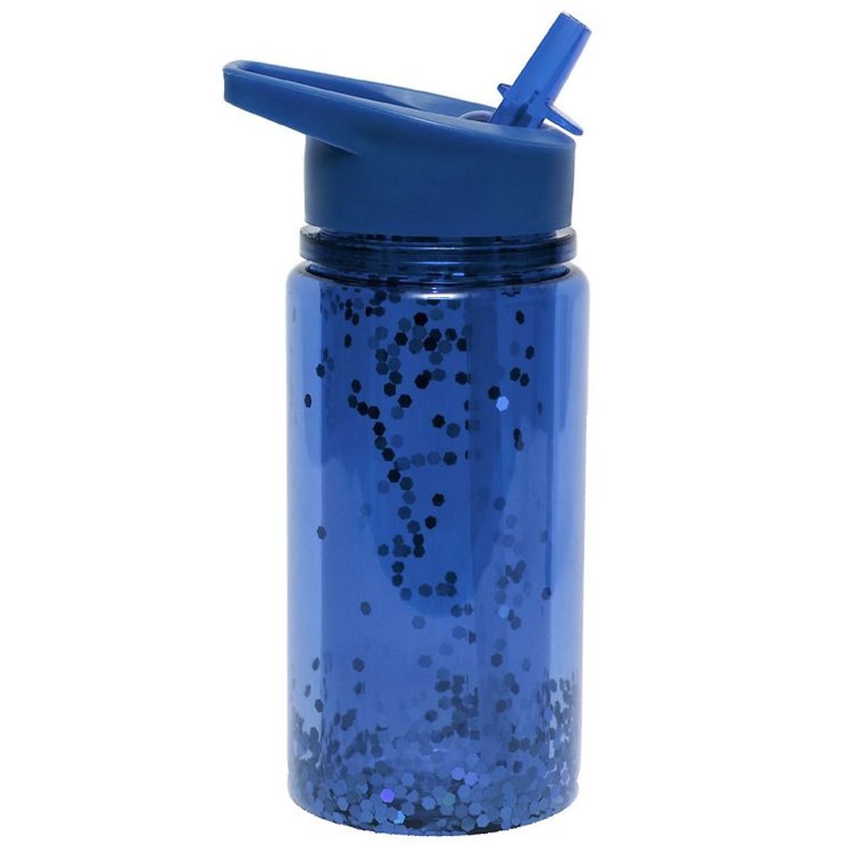 Petit Monkey Drikkedunk m. Sugerør - 300 ml - Glitter Night Blue