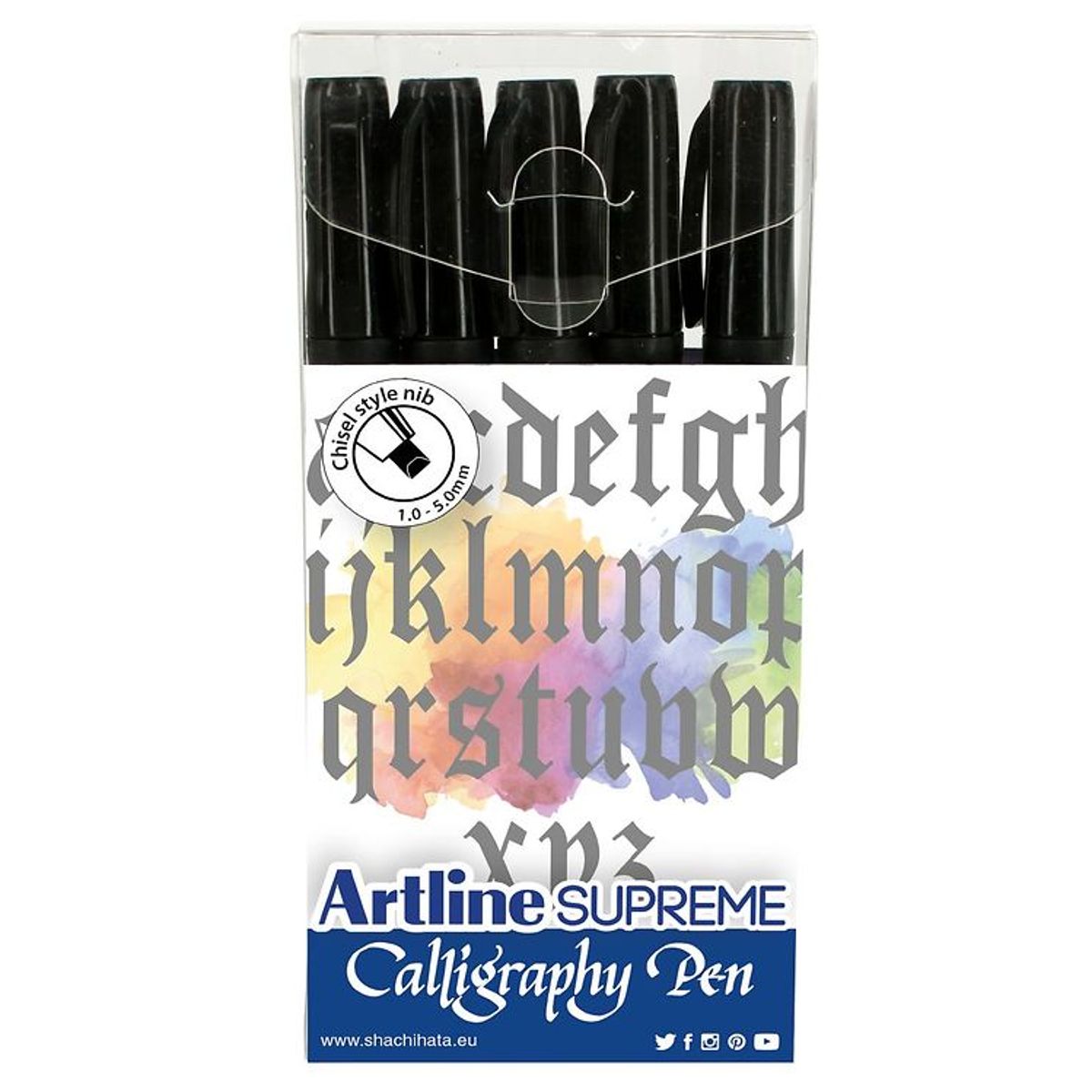 Artline Tuscher - Supreme Calligraphy Pen - 5 stk. - Sort