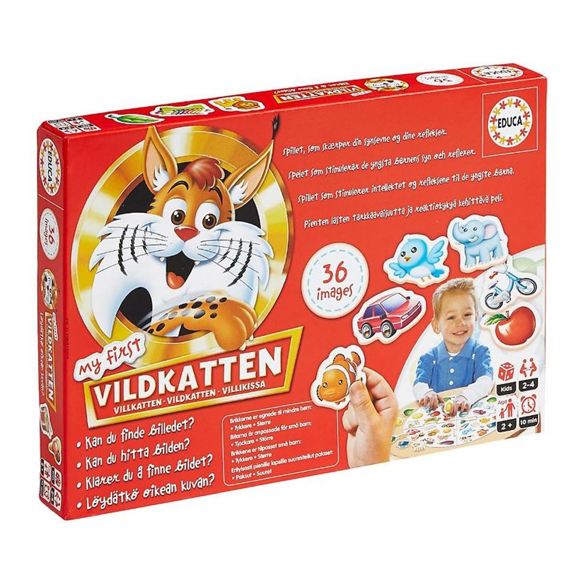 Educa Brætspil - My First Vildkatten - 36 Billeder