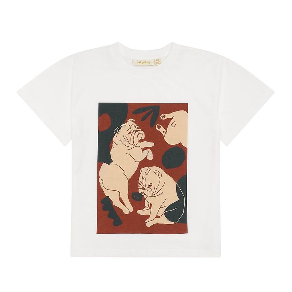 Soft Gallery T-shirt - Asger - Snow White m. Hunde