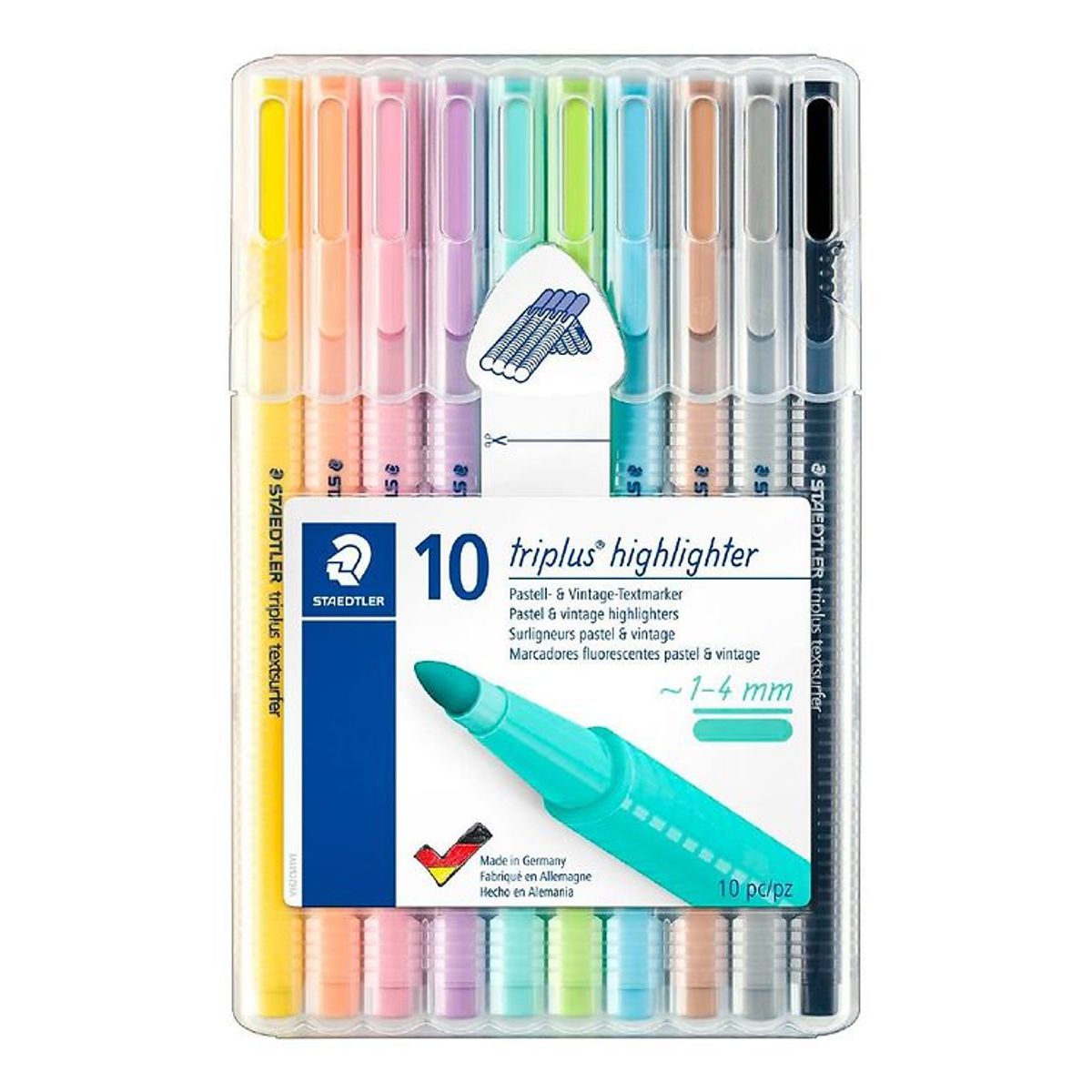 Staedtler Tuscher - 10 stk. - Overstregningstuscher - Pastel & V