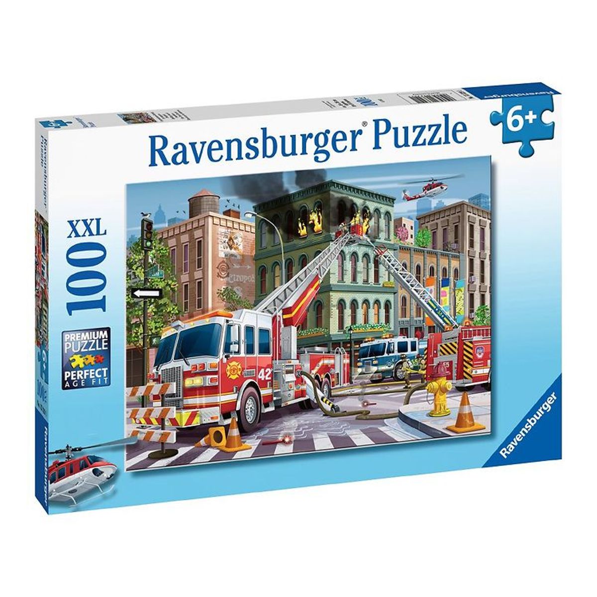 Ravensburger Puslespil - 100 Brikker - Fire Truck Rescue