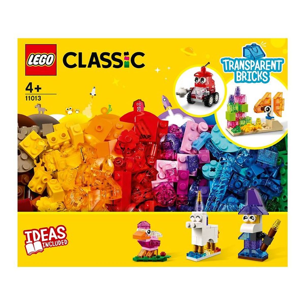 LEGO ® Classic - Kreative Gennemsigtige Klodser 11013 - 500 Dele