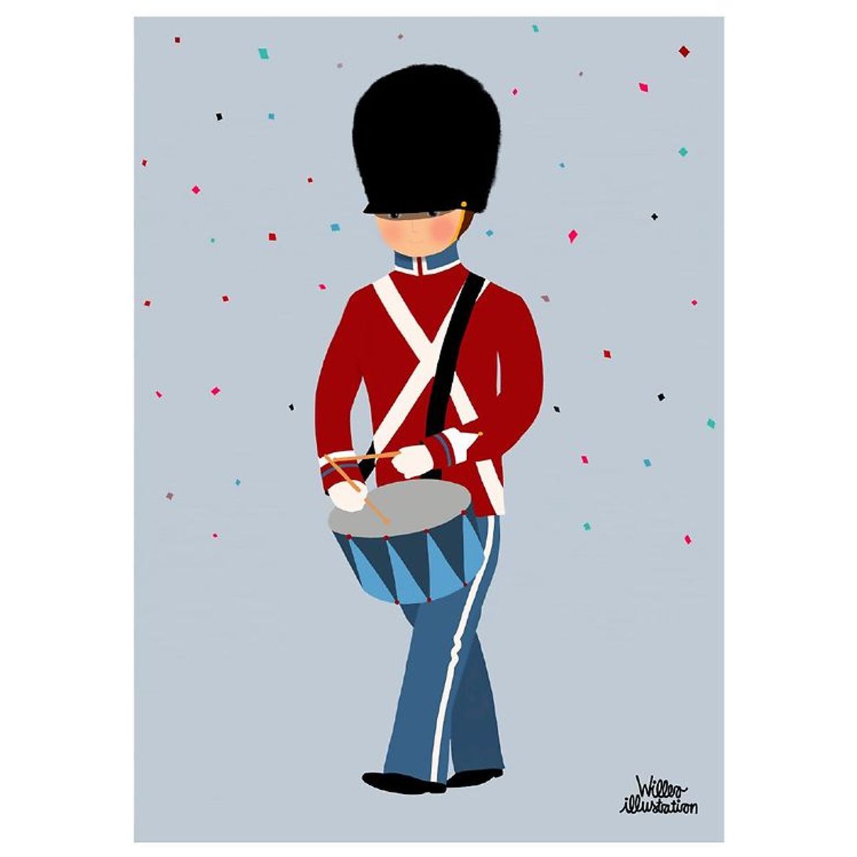 Citatplakat Plakat - A3 - Little Guard With Drum