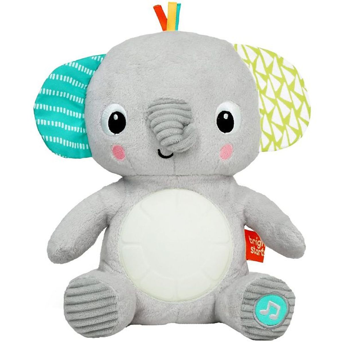 Bright Starts Musikalsk Bamse - 21 cm - Hug-A-Bye Baby - Elefant