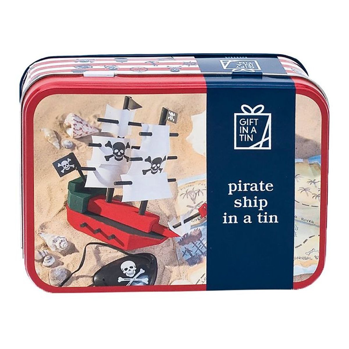 Gift In A Tin Byggesæt - Build - Pirate Ship In A Tin